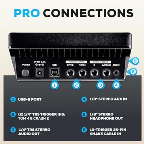 Alesis Nitro Pro Electric Drum Set with Dual Zone Quiet Mesh Pads  500  Authentic BFD Sounds  Bluetooth  Drumeo  USB MIDI  Double Kick Compatible