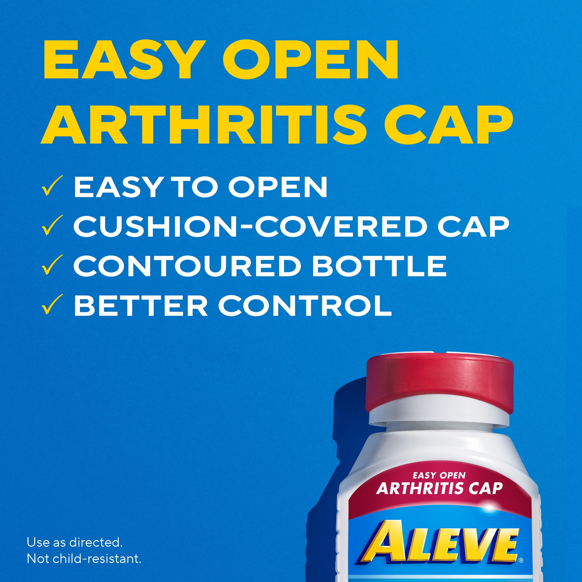 Aleve Pain Relief Caplets Easy Open Arthritis Cap  Naproxen Sodium  90 Count