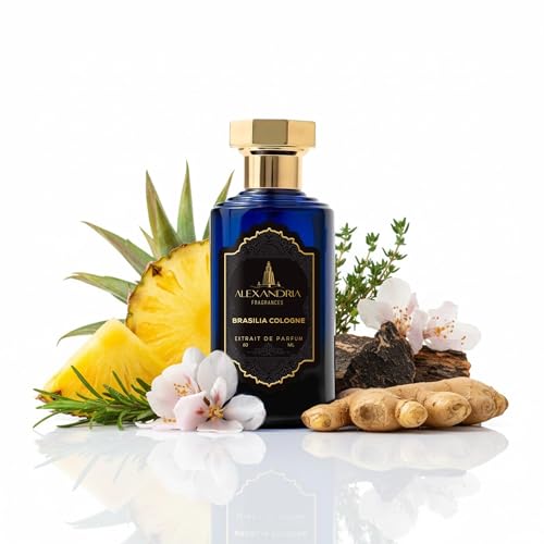 Alexandria Fragrances Brasilia Cologne Perfume   Premium Unisex Eau de Parfum with Oranges & Birch Tar Notes   Luxury Fragrance with Ginger  Pink Pepper   Men Cologne for Every Occasion   100ml