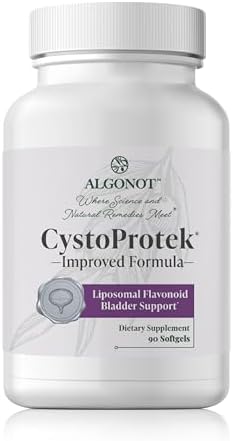 Algonot CystoProtek   Bladder Health   120 Capsules   Support The Bladder with a Powerfull Combination of hyaluronate  chondroitin  and Natural flavonoids