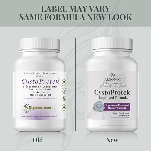 Algonot CystoProtek   Bladder Health   120 Capsules   Support The Bladder with a Powerfull Combination of hyaluronate  chondroitin  and Natural flavonoids