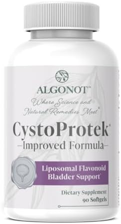 CystoProtek 1 Pack - Fórmula patentada que promueve la salud de la vejiga utilizando una combinación exclusiva de hialuronato, condroitina y flavonoides naturales