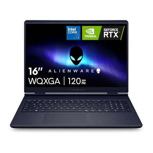 Alienware 16 Aurora Laptop AC16250 16 inch 16 10 WQXGA Display  Intel Core 7 240H Series 2  16GB DDR5 RAM  1TB SSD  NVIDIA GeForce RTX 5060 8GB GDDR7  Windows 11 Home  Onsite Service   Blue