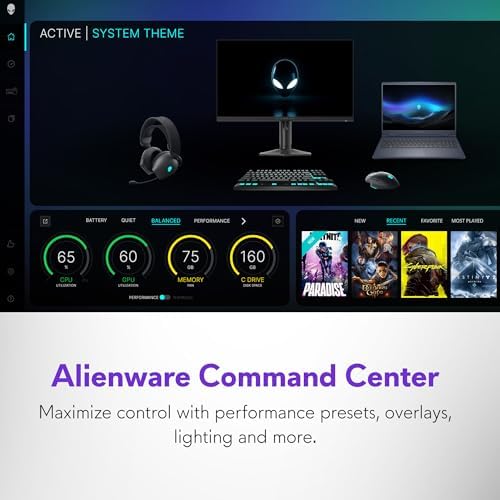 Alienware 16 Aurora Gaming Laptop AC16250-Pantalla WQXGA de 120 Hz de 16 pulgadas, procesador Intel Core 7-240H, RAM DDR5 de 16 GB, SSD de 1 TB, gráficos NVIDIA GeForce RTX 5050 de 8 GB, Windows 11