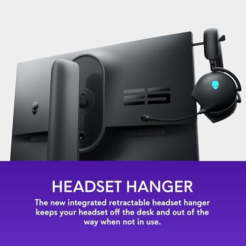 Alienware 25 Gaming Monitor AW2523HF 24 5 IPS LED Full HD  1920   1080  360Hz Display   AMD FreeSync   VESA   Monitor  USB  HDMI  Height/Tilt/Swivel/Pivot Adjustability   Dark side of the Moon