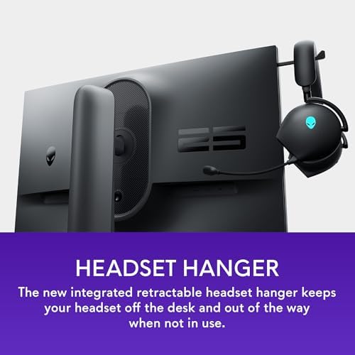 Alienware 25 Gaming Monitor AW2523HF 24 5 IPS LED FHD   360Hz   AMD FreeSync   VESA   Monitor  USB  HDMI  Height/Tilt/Swivel/Pivot Adjustability   Dark side of the Moon  Renewed