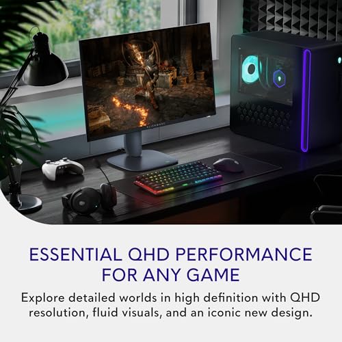 Alienware 27 Gaming Monitor   AW2725DM   27 inch QHD 180Hz 1ms Display  IPS  NVIDIA G SYNC  AMD Freesync  VESA AdaptiveSync