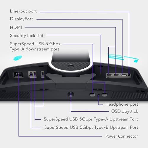 Alienware 27 Gaming Monitor   AW2725DM   27 inch QHD 180Hz 1ms Display  IPS  NVIDIA G SYNC  AMD Freesync  VESA AdaptiveSync
