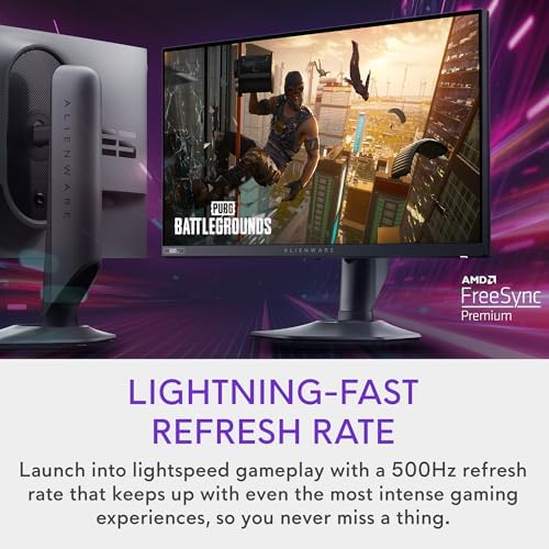 Alienware 27 Gaming Monitor   AW2725DM   27 inch QHD 180Hz 1ms Display  IPS  NVIDIA G SYNC  AMD Freesync  VESA AdaptiveSync