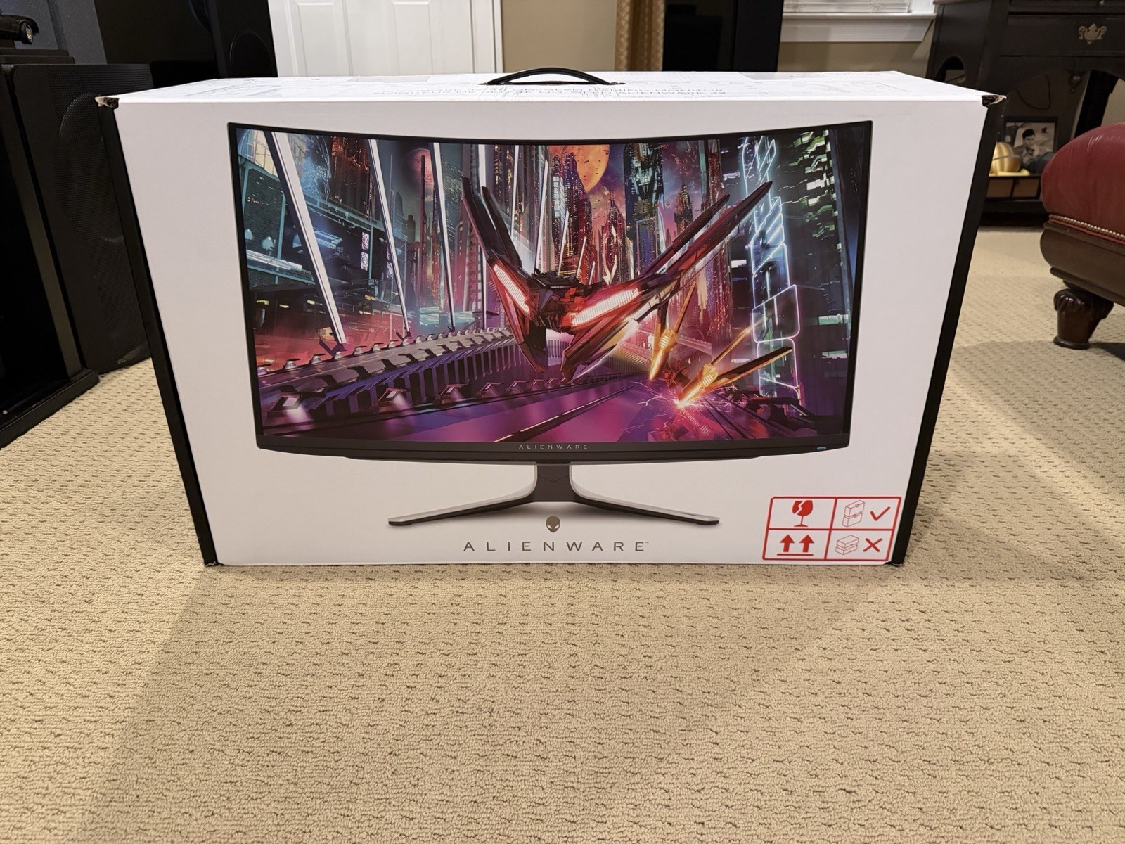 Alienware 32" AW3225QF 4K UHD QD OLED 240Hz Curved Gaming Monitor 1700R 0 03ms