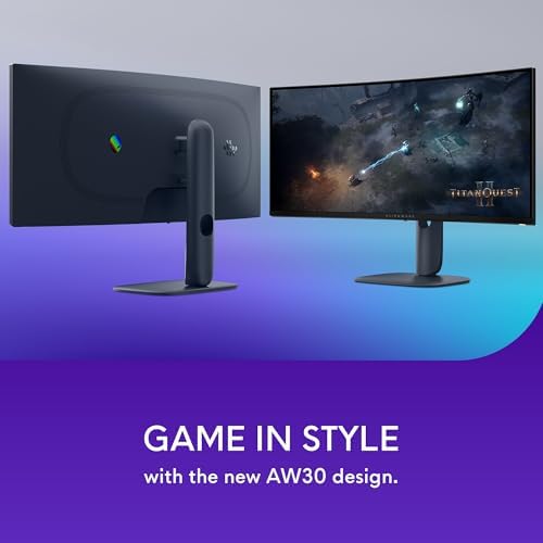 Monitor gaming curvo Alienware de 34 pulgadas – AW3425DWM - Pantalla WQHD de 34 pulgadas 180Hz 1ms, 1500R, AMD FreeSync Premium, VESA AdaptiveSync.