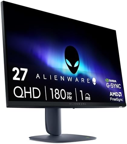 Monitor gaming curvo Alienware de 34 pulgadas – AW3425DWM - Pantalla WQHD de 34 pulgadas 180Hz 1ms, 1500R, AMD FreeSync Premium, VESA AdaptiveSync.