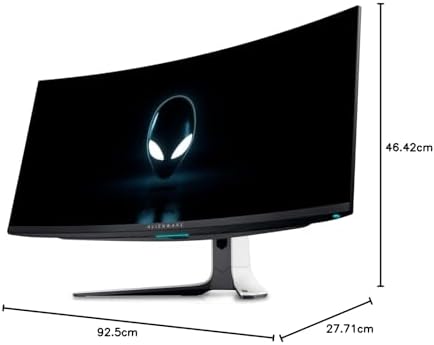 Alienware AW3423DWF Curved QD OLED Gaming Monitor   34 inch Quantum Dot OLED 0 1Ms 165Hz 21 9 Curved Display  99 3  DCI P3 Color Gamut  VESA DisplayHDR True Black 400  AMD FreeSync Premium Pro   Black