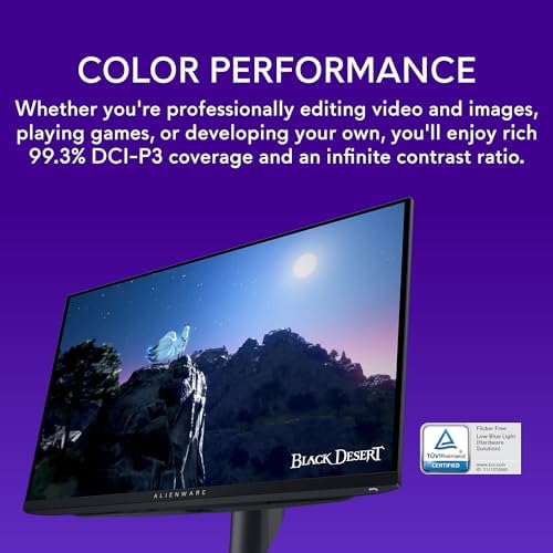 Alienware AW3423DWF Curved QD OLED Gaming Monitor   34 inch Quantum Dot OLED 0 1Ms 165Hz 21 9 Curved Display  99 3  DCI P3 Color Gamut  VESA DisplayHDR True Black 400  AMD FreeSync Premium Pro   Black