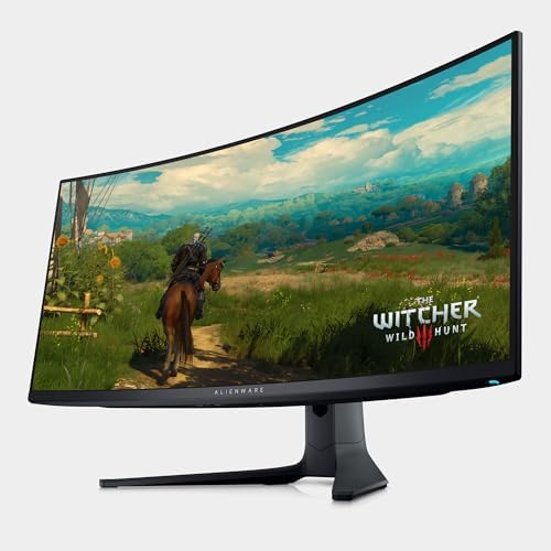 Alienware AW3423DWF Curved QD OLED Gaming Monitor   34 inch Quantum Dot OLED 0 1Ms 165Hz 21 9 Curved Display  99 3  DCI P3 Color Gamut  VESA DisplayHDR True Black 400  AMD FreeSync Premium Pro   Black