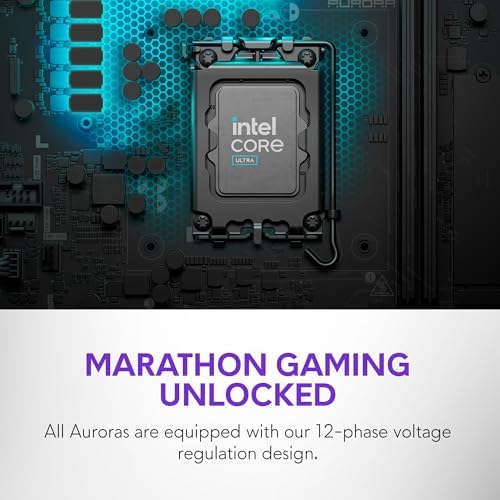 Alienware Aurora Gaming Desktop ACT1250   Intel Core Ultra 7 265F  32GB DDR5 RAM  1TB SSD  NVIDIA GeForce RTX 5070  1000W Platinum Rated PSU  Windows 11 Home  Clear Panel   Black