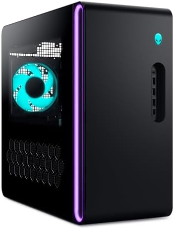 Alienware Aurora Gaming Desktop ACT1250   Intel Core Ultra 7 265F  32GB DDR5 RAM  1TB SSD  NVIDIA GeForce RTX 5070  1000W Platinum Rated PSU  Windows 11 Home  Clear Panel   Black