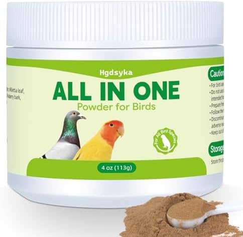 All in One Medicine Powder for Pigeon Parrots Canary Finches Parakeet Cockatiels Aviary Birds  Helps Maintain Digestive Balance Overall Vitality  Drinking Water Additive Wellness Support Powder