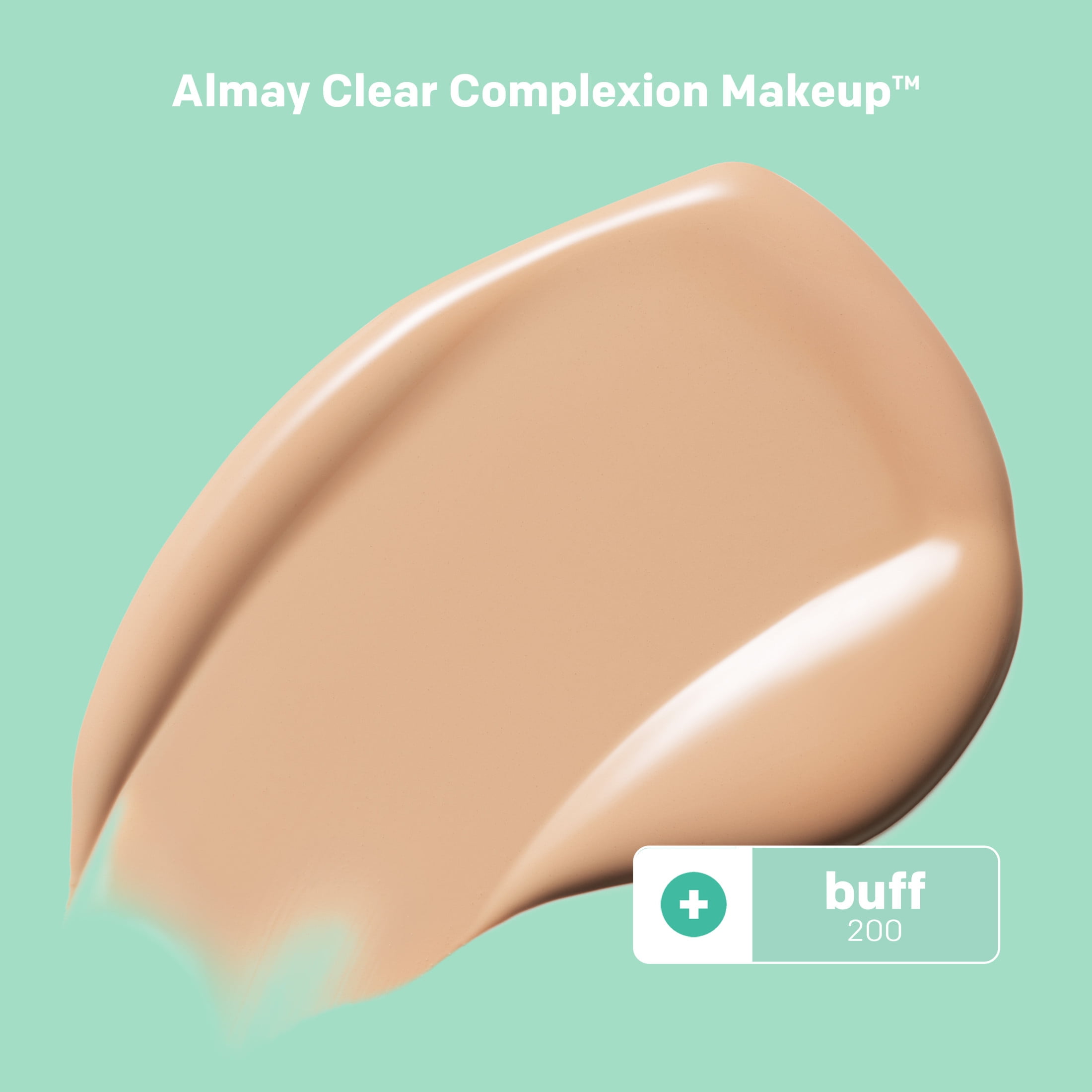Almay Clear Complexion Foundation Makeup  Hypoallergenic  200 Buff  1 fl oz