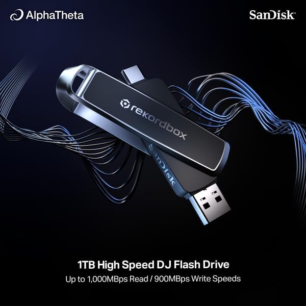Alpha Theta Sandisk DJ Flash Drive   1TB USB