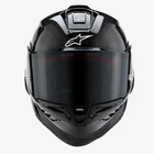 Alpinestars Supertech R10 Solid Black Gloss Full Face Motorcycle Helmet 82001241902
