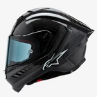 Alpinestars Supertech R10 Solid Black Gloss Full Face Motorcycle Helmet 82001241902