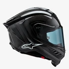 Alpinestars Supertech R10 Solid Black Gloss Full Face Motorcycle Helmet 82001241902