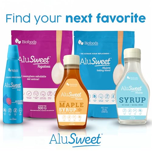 Alusweet 3 LBS of 100  Pure Tagatose Calorie Free Sweetener Bag  NON GMO  340 Servings  Sugar Substitute with 6 Calories & low Carbs  Keto Certified  Great for Coffee  Tea & Baking 48 Ounces