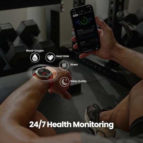 Amazfit Balance 2 Smart Watch 47mm AMOLED Sapphire Glass Display  Offline Maps  Dual Band GPS  21 Days Battery  170  Sport Modes  Hyrox & Golf Mode  Heart Rate & Sleep Tracker for Android & iPhone