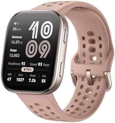 Amazfit Bip 6 Smart Watch 46mm  14 Day Battery  1 97 AMOLED Display  GPS & Free Maps  AI  Bluetooth Call & Text  Health  Fitness & Sleep Tracker  140  Workout Modes  5 ATM Water Resistance  Black