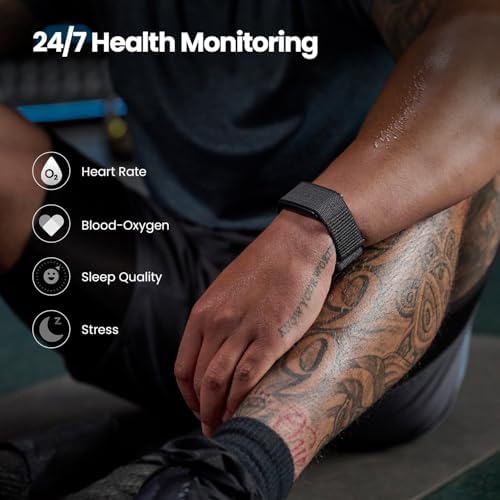 Amazfit Helio Strap Fitness Tracker Wristband  24/7 Activity & Sleep Tracker with Heart Rate  10 Days Battery  27 Sports Modes  Strength Training  Hyrox Race  Subscription Free for Android & iPhone
