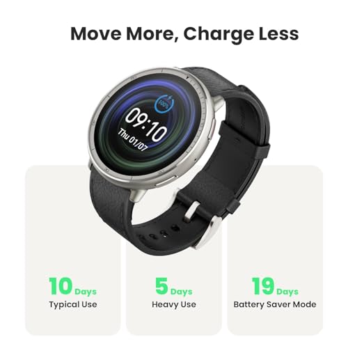 Amazfit Renewed Active 2 Premium Smart Watch for Men Women  10 Day Battery  GPS & Free Maps  AI  Sapphire Glass  160  Sports Modes  Water Resistant  Smartwatch for Android & iPhone Refurbished 