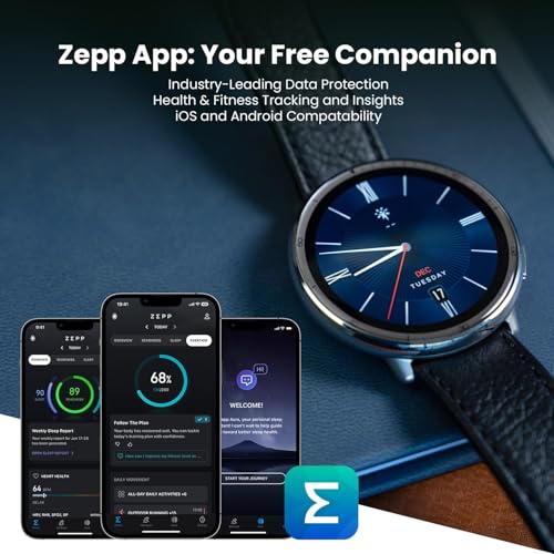 Amazfit Renewed Active 2 Premium Smart Watch for Men Women  10 Day Battery  GPS & Free Maps  AI  Sapphire Glass  160  Sports Modes  Water Resistant  Smartwatch for Android & iPhone Refurbished 