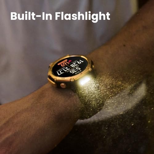 Amazfit T Rex 3 Pro Outdoor Smart Watch 48mm Sapphire AMOLED Display  Ti Bezel  Dual Band GPS  Offline Maps  25 Days Battery  Built in Flashlight  10 ATM  180  Sports Mode for Android & iPhone  Black
