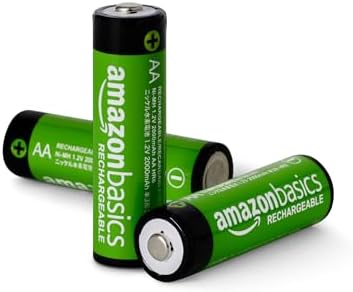 Amazon Basics 16 Pack Rechargeable AA NiMH Batteries  2000 mAh  1 2V  Recharge up to 1000x Times  Pre Charged