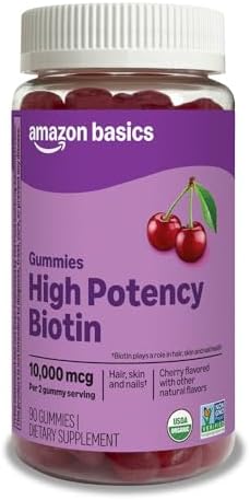 Amazon Basics Biotin 10 000mcg Gummy  90 Count