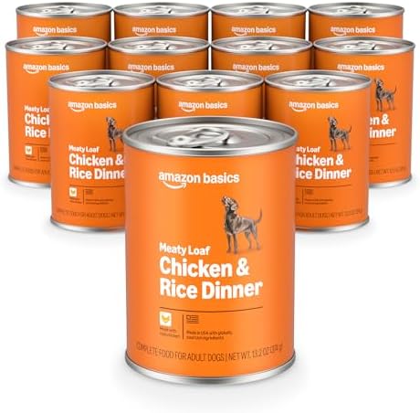 Amazon Basics Wet Dog Food  Cuts in Gravy Filet Mignon Flavor  Made with Real Chicken and Beef  13 2 oz can  Pack of 12 