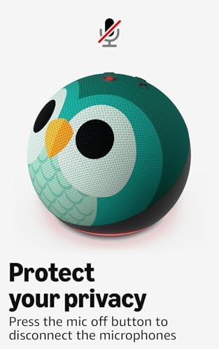 Amazon Echo Dot Kids  newest model    Owl including Amazon Kids  with Echo Glow  with Alexa  Early Access