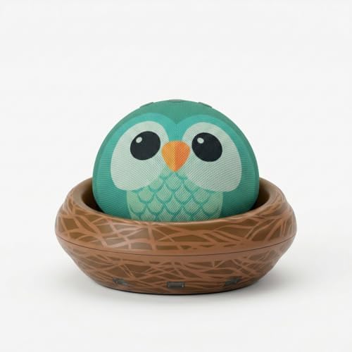Amazon Echo Dot Kids  newest model   Smart speaker to enjoy age appropriate audiobooks  interactive games and Alexa  experiences to create and learn  Owl design
