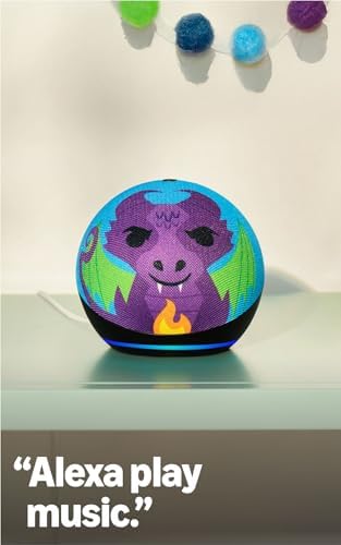 Amazon Echo Dot Kids  newest model   Smart speaker to enjoy age appropriate audiobooks  interactive games and Alexa  experiences to create and learn  Owl design