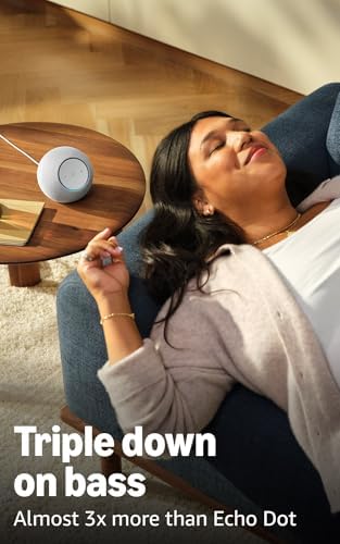 Amazon Echo Dot Max  newest model   Alexa speaker with room filling sound and nearly 3x bass  Great for living rooms and medium sized spaces  Designed for Alexa   Graphite
