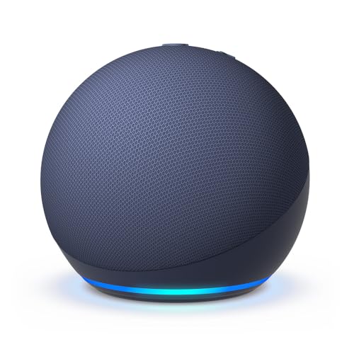 Amazon Echo Dot  newest model   Vibrant sounding Alexa speaker  Great for bedrooms  dining rooms and offices  Deep Sea Blue