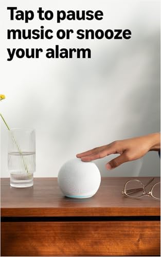 Amazon Echo Dot  newest model    Vibrant sounding speaker  Designed for Alexa   Great for bedrooms  dining rooms and offices  Glacier White