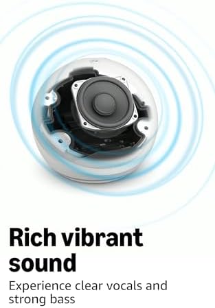 Amazon Echo Dot  newest model    Vibrant sounding speaker  Designed for Alexa   Great for bedrooms  dining rooms and offices  Glacier White