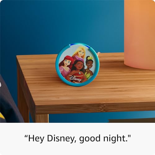 Amazon Echo Pop Kids  newest model   Designed for kids  with parental controls  Includes 6 months of Amazon Kids   Disney Princess