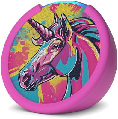 Amazon Echo Pop Kids  newest model   Designed for kids  with Alexa  Early Access  parental controls  Includes 6 months of Amazon Kids   Disney Princess