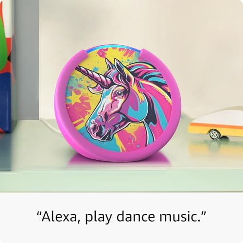 Amazon Echo Pop Kids  newest model   Designed for kids  with Alexa  Early Access  parental controls  Includes 6 months of Amazon Kids   Disney Princess