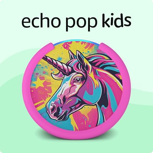 Amazon Echo Pop Kids  newest model   Designed for kids  with Alexa  Early Access  parental controls  Includes 6 months of Amazon Kids   Disney Princess