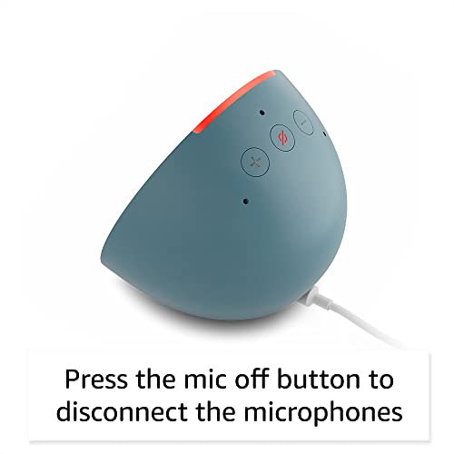 Amazon Echo Pop  newest model   Our smallest Alexa speaker  Fits in any room  Glacier White