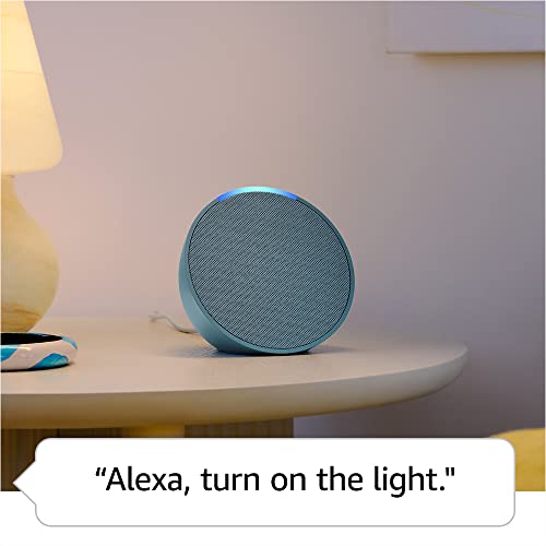 Amazon Echo Pop  newest model   Our smallest Alexa speaker  Fits in any room  Midnight Teal